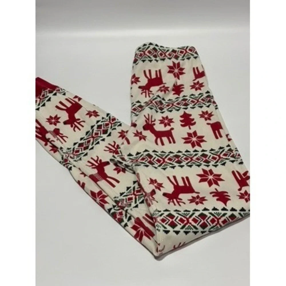 Hanna Andersson Kids Christmas Pajama Set Reindeer Holiday 150/Size 12‎